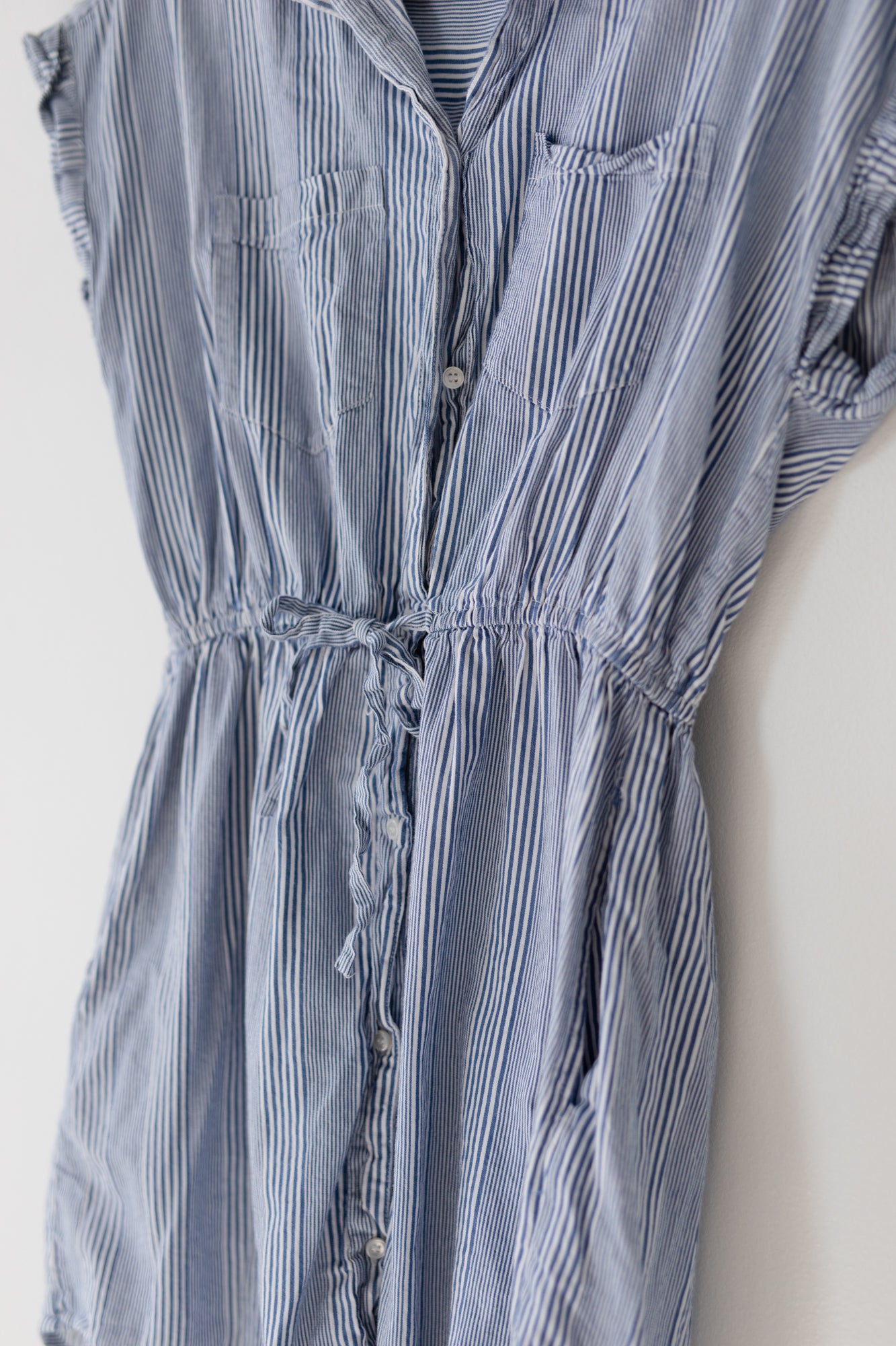 Large Pinstrip Japna Shirt Dress