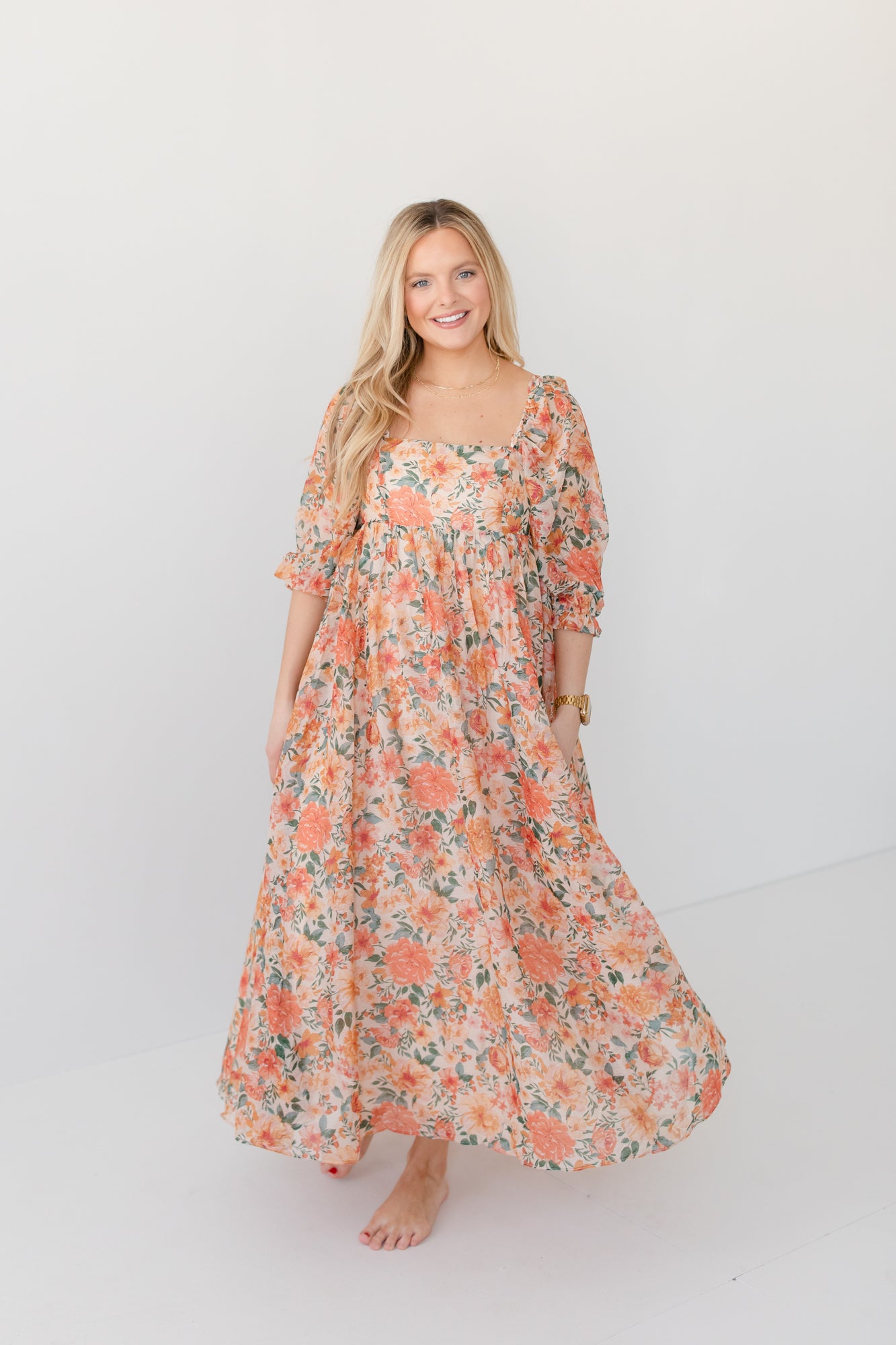 GRACE Baby Doll Maxi Dress