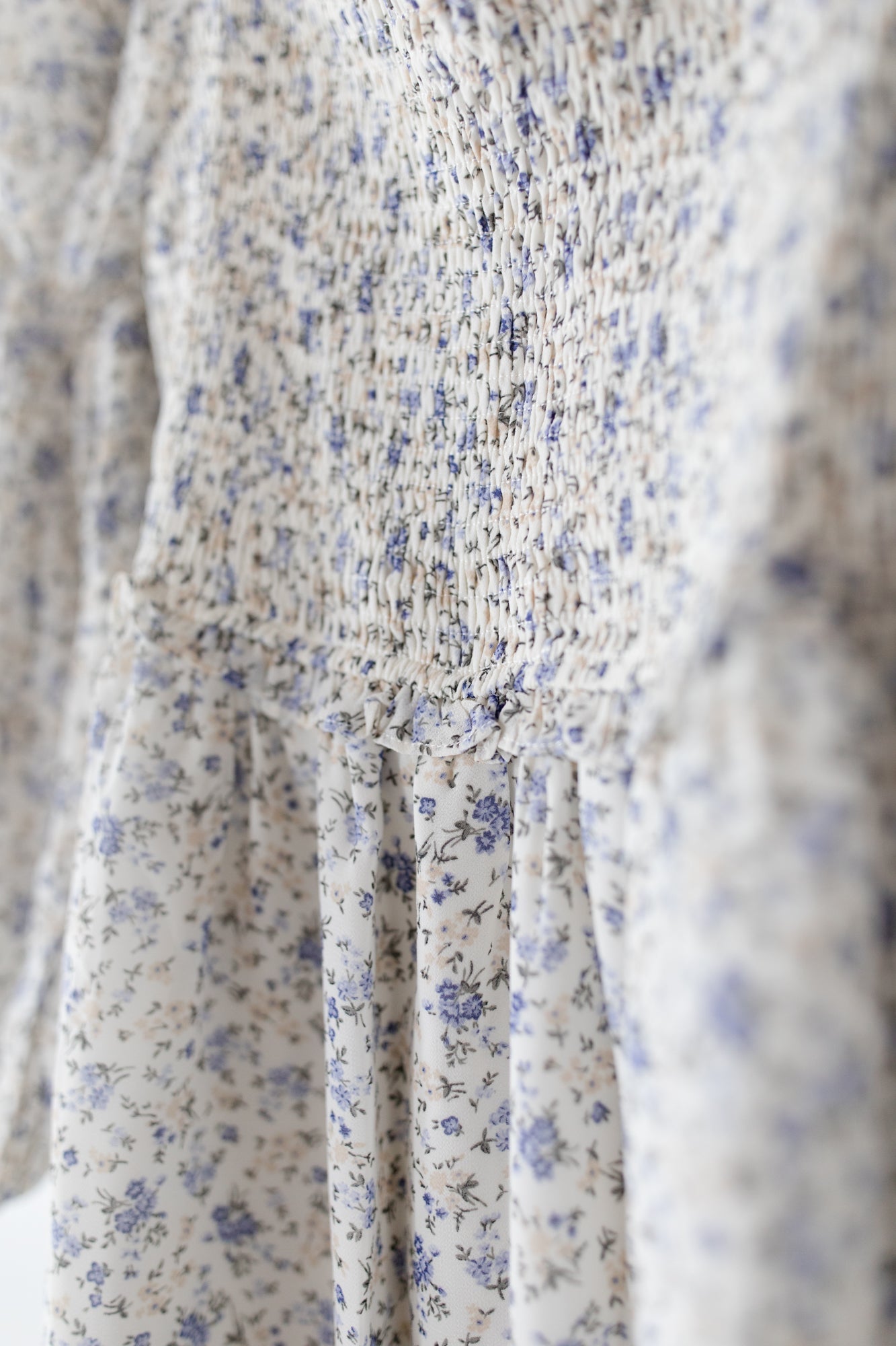 JULIET Sheer Sleeve Lavender Floral Midi Dress